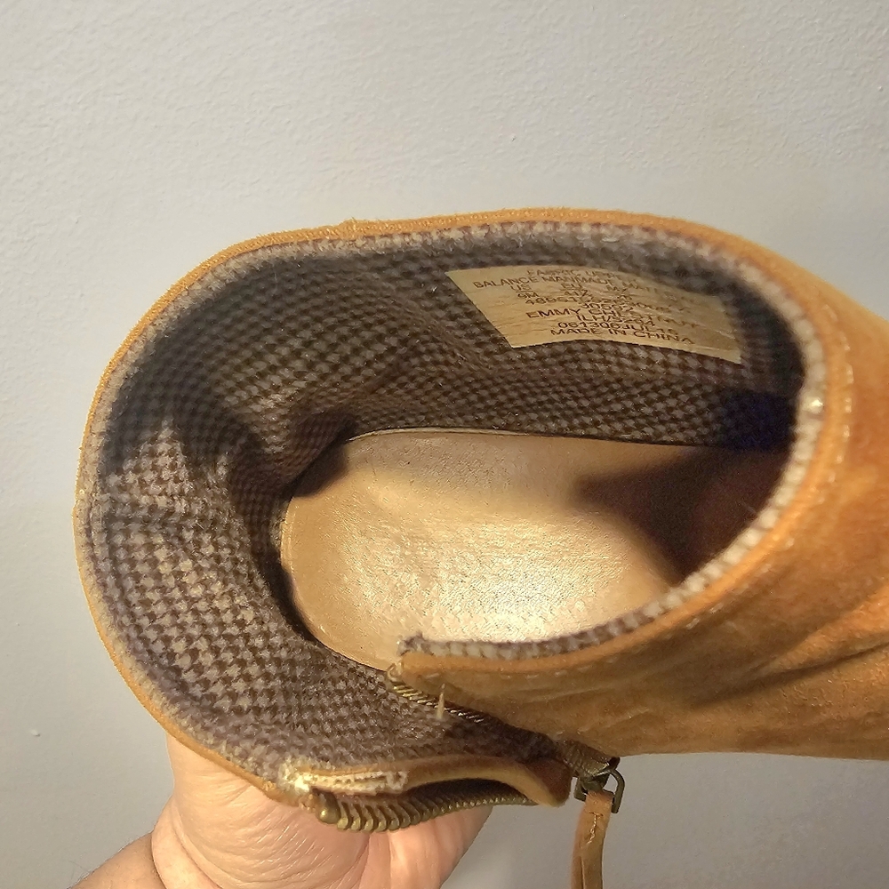 Wedge Heel Bootie Boots Suede - Picture 6 of 9